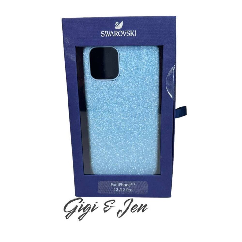 Swarovski High smartphone case iPhone 12 / 12 Pro Blue Case